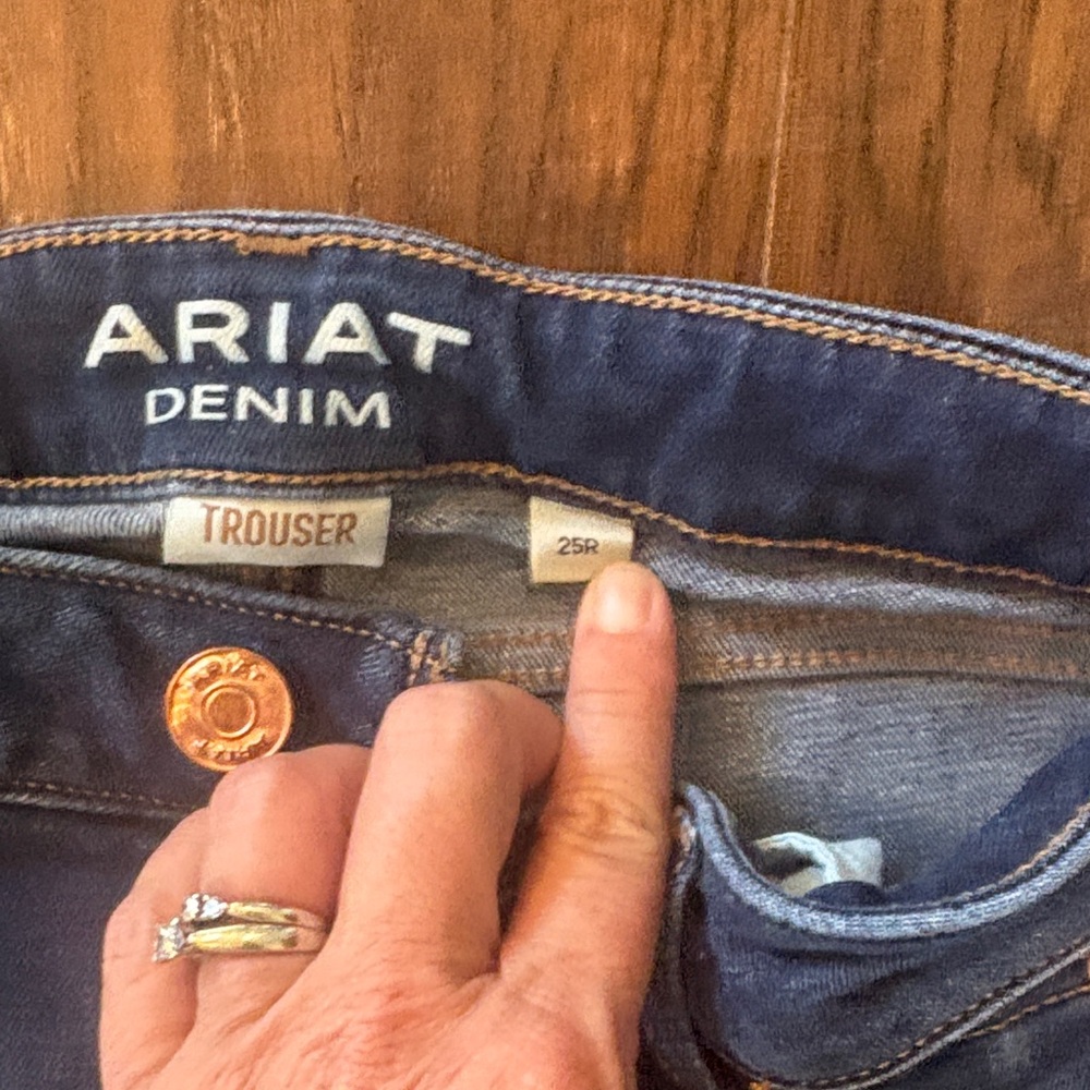 Ariat Dark Blue Flare Jeans - Picture 3 of 5